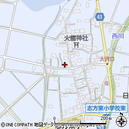 兵庫県加古川市志方町細工所446周辺の地図