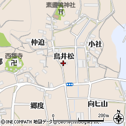 愛知県蒲郡市西迫町鳥井松8周辺の地図