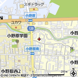 大阪府箕面市小野原東1丁目11-22周辺の地図