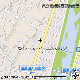 兵庫県姫路市広畑区西蒲田76周辺の地図
