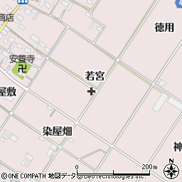 愛知県豊橋市賀茂町若宮周辺の地図