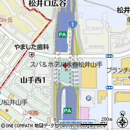 高速京田辺周辺の地図