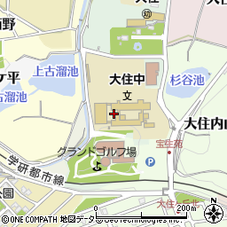 京都府京田辺市大住木下シ41周辺の地図