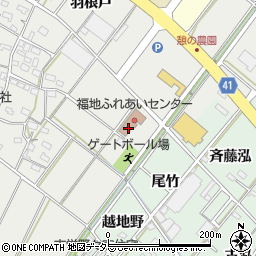 愛知県西尾市斉藤町（向縄）周辺の地図