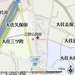 京都府京田辺市大住三野35周辺の地図