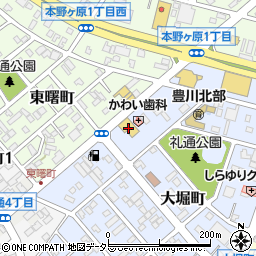 愛知トヨタ自動車豊川店周辺の地図