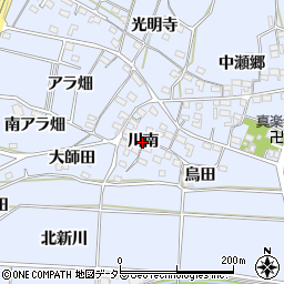 愛知県武豊町（知多郡）東大高（川南）周辺の地図
