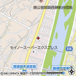 兵庫県姫路市広畑区西夢前台4丁目88周辺の地図