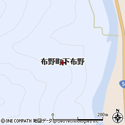 広島県三次市布野町下布野周辺の地図