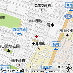 京口団地１４号棟周辺の地図