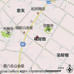 愛知県豊橋市賀茂町（城屋敷）周辺の地図