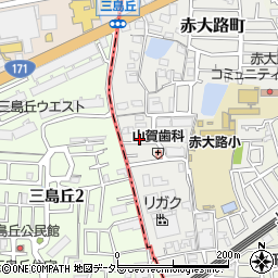 大阪府高槻市赤大路町18周辺の地図