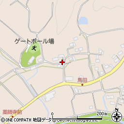 三重県伊賀市馬田周辺の地図