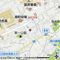浜松磐田信用金庫森町支店周辺の地図