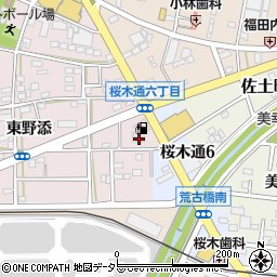 愛知県豊川市本野町東野添33周辺の地図