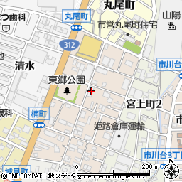 兵庫県姫路市楠町107周辺の地図