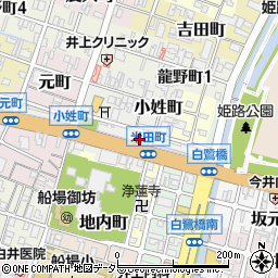 姫路船場郵便局周辺の地図