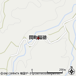 三重県亀山市関町福徳周辺の地図