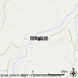三重県亀山市関町福徳周辺の地図