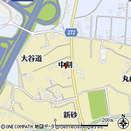 愛知県知多郡武豊町冨貴中割周辺の地図