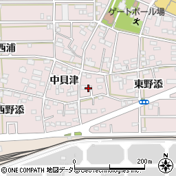 愛知県豊川市本野町東野添64周辺の地図