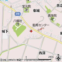愛知県西尾市吉良町駮馬城山61周辺の地図