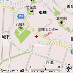 愛知県西尾市吉良町駮馬城山61-18周辺の地図