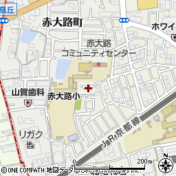 大阪府高槻市赤大路町9周辺の地図