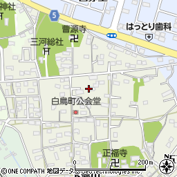 愛知県豊川市白鳥町上郷中周辺の地図