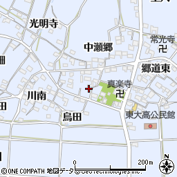愛知県武豊町（知多郡）東大高（郷道南）周辺の地図
