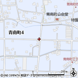 静岡県藤枝市青南町周辺の地図