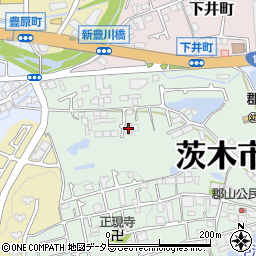 レシェンテ茨木Ｇ棟周辺の地図