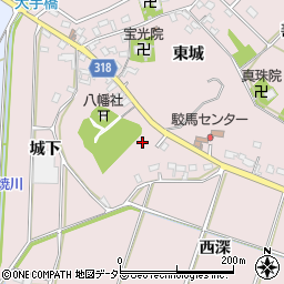 愛知県西尾市吉良町駮馬城山56周辺の地図