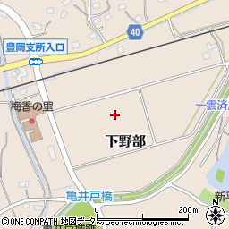 静岡県磐田市下野部周辺の地図