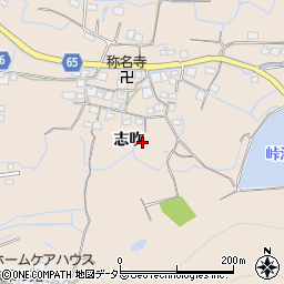 兵庫県姫路市飾東町志吹周辺の地図