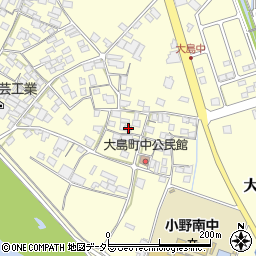 兵庫県小野市大島町677-1周辺の地図