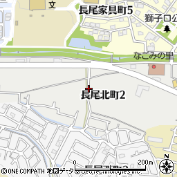 大阪府枚方市長尾北町周辺の地図