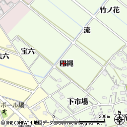 愛知県西尾市上道目記町四縄周辺の地図