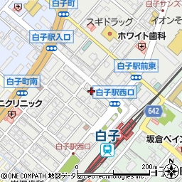 銀のドラゴン周辺の地図