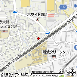 高槻富田丘郵便局 ＡＴＭ周辺の地図