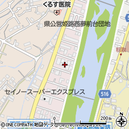 兵庫県姫路市広畑区西夢前台4丁目76周辺の地図