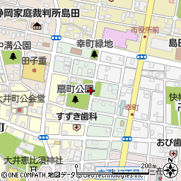 静岡県島田市扇町周辺の地図