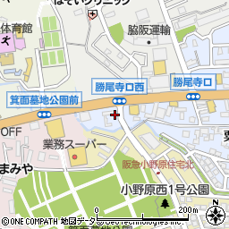 ワンゼット　箕面店周辺の地図