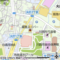 業務スーパー能勢口北店周辺の地図