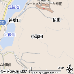 愛知県額田郡幸田町深溝小深田周辺の地図