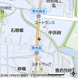 愛知県知多郡武豊町東大高石曽根80周辺の地図
