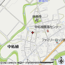 三重県伊賀市中柘植周辺の地図
