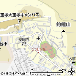 兵庫県宝塚市花屋敷つつじガ丘周辺の地図
