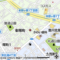 愛知県豊川市東曙町55周辺の地図