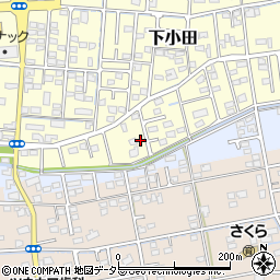 静岡県焼津市下小田580周辺の地図